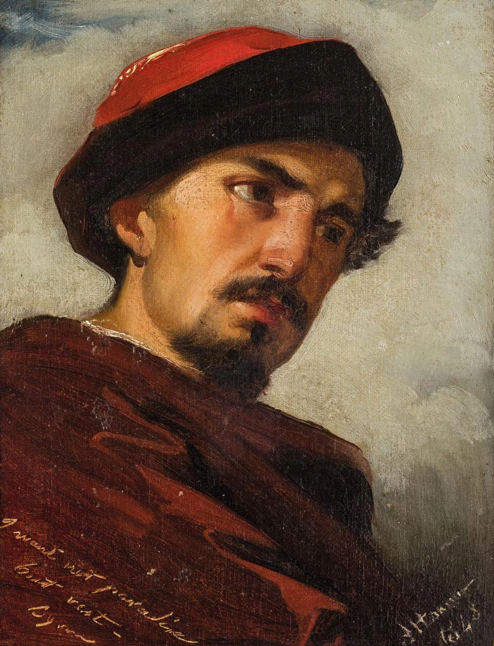 Ritratto di Domenico Morelli, 1848